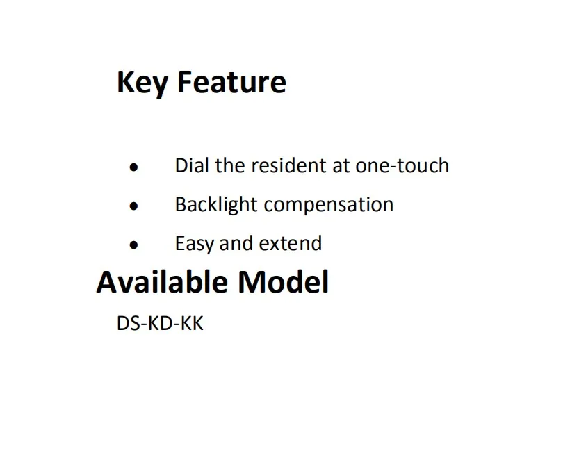 DS-KD-KK модуль видеодомофона для DS-KD8003-I, IP дверной звонок части, видео домофон части, части контроля доступа, дверной звонок части
