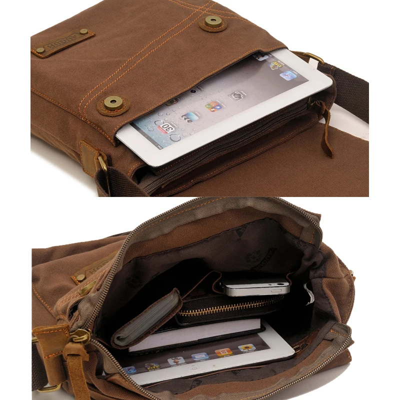 تبشر الأزياء حقيبة الكتف للرجال جلدية قماش السفر حقيبة ساعي وثيقة Crossbody حقيبة عالية الجودة الأعمال الصغيرة حقيبة رجالية