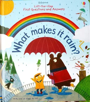 

lift-the-flap first questiones and answers what makes it rain English Educational Picture Books Baby Childhood gift