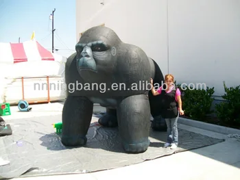 

Free shipping 4M height giant inflatable gorilla for outdoor advertising