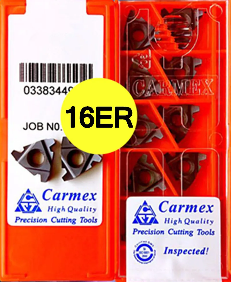 Карбидные вставки Carmex 16ER 2 TR BMA 10 шт. 50 100 обработка: нержавеющая сталь легированная