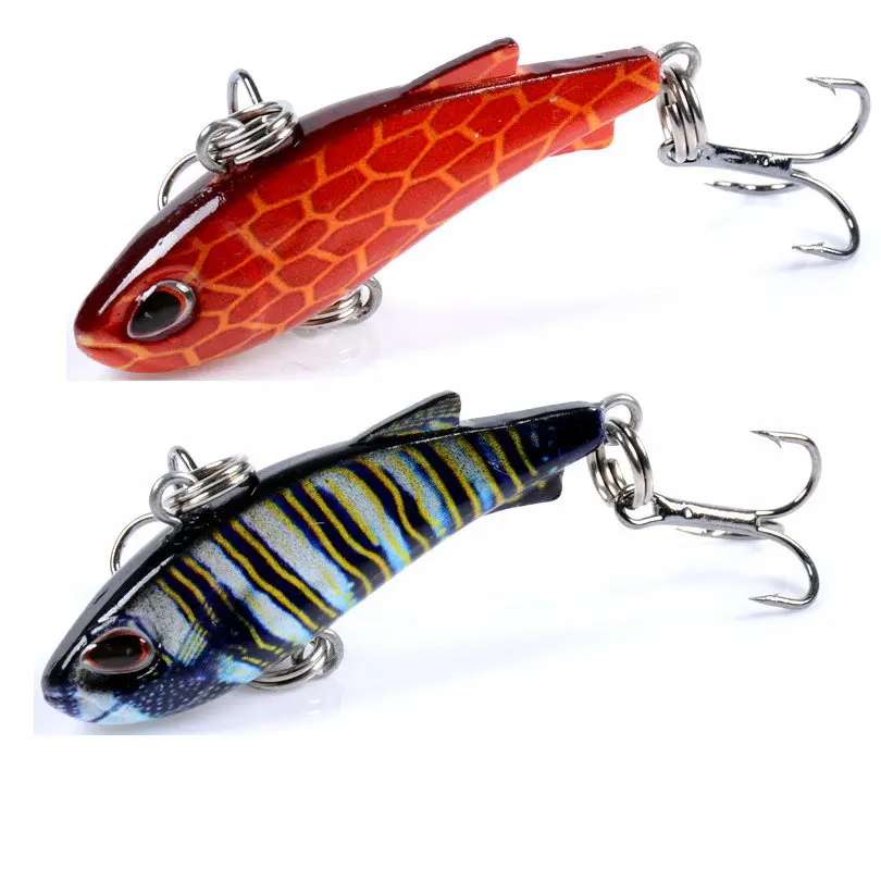

1pc 42mm /4.2g VIB Fishing Lure All Layer 3D Eyes Wobbler Artificial Hard Plastic Baits Carp Pesca Crankbait Fishing Tackle