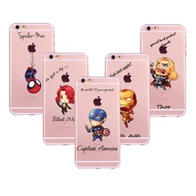 Новый Marvel Comics Super Hero чехол для iPhone 4 4S 5 5S SE 6 6 S 7 Plus Мстители сзади дизайн Мягкие TPU чехол для телефона обложка кожа