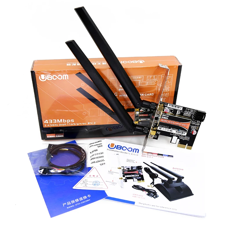 UB-3160AC настольная внутренняя PCI беспроводная карта 5G bluetooth приемник AMD доступен
