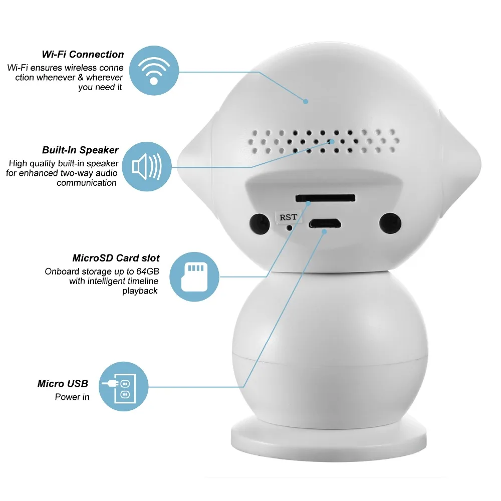 ANNKE FHD 960P Беспроводная IP камера Smart Wi-Fi CCTV камера видеонаблюдения P2P Детский Монитор Pan Tilt камера безопасности двухстороннее аудио