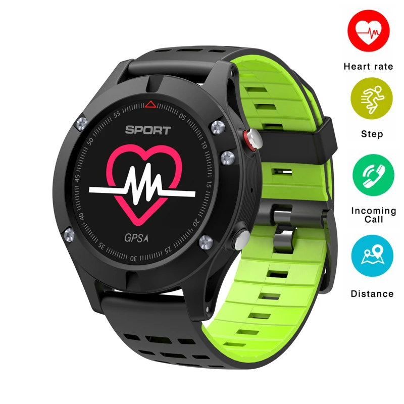 

F5 GPS Smart Watch Pedometer Heart Rate Monitor Thermometer Altimeter Barometer Smart Wristband Support Siri for for Android IOS