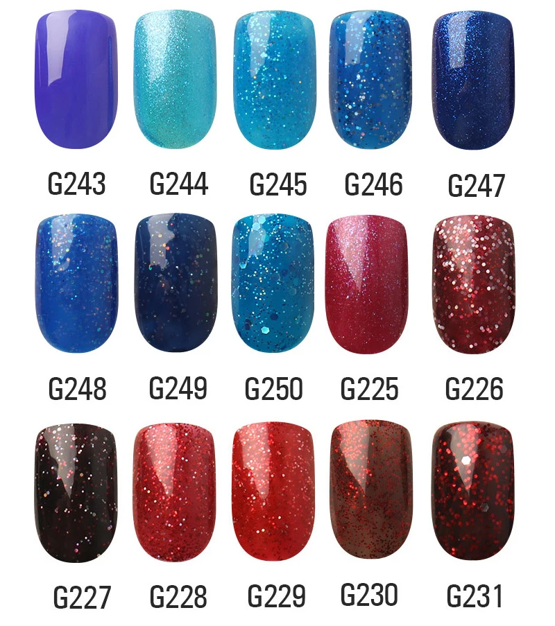 Gel Varnishes Set With LED Lamp Everything For New Learner UV Nails Polish Art Manicure Kits Include 34 PCS 5