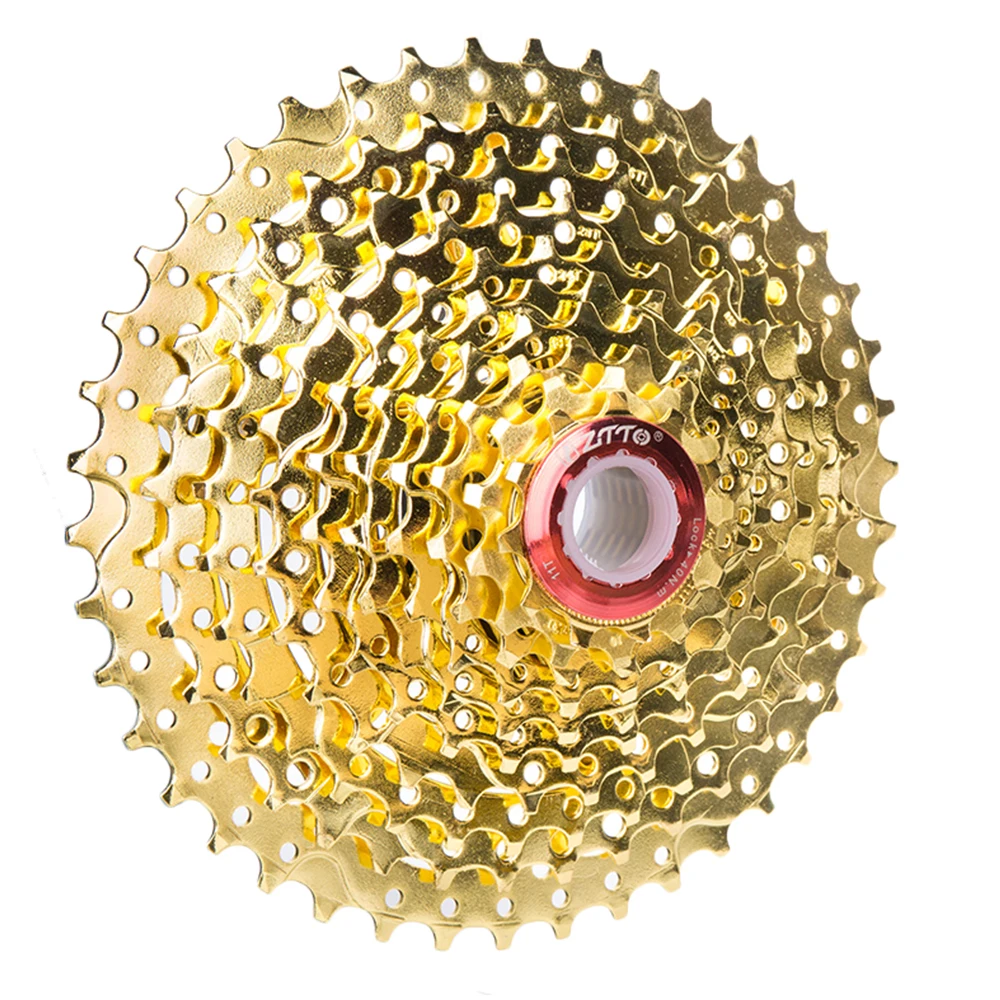 ZTTO высокое качество 10speed Ratio MTB горный велосипед 11 42T широкий золотой Золотой