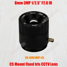 2 шт./лот экономичная 3MP 1/2. " 8 мм F2.0 CS крепление cctv объектив руководство Ирис ИК покрытие для 960 P 1080 P 1MP 1.3MP 2MP аналоговая ip-камера