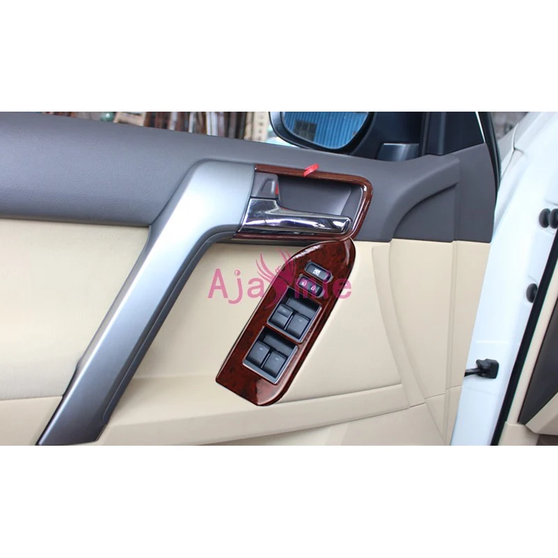 Для Toyota Land Cruiser 150 Prado LC150 FJ150 2010 2018 внутренняя деревянная дверная ручка крышка чаши