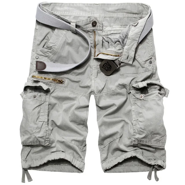 2015 New Arrival High Quality Canvas Mens Cargo Shorts Zipper/Pockets
