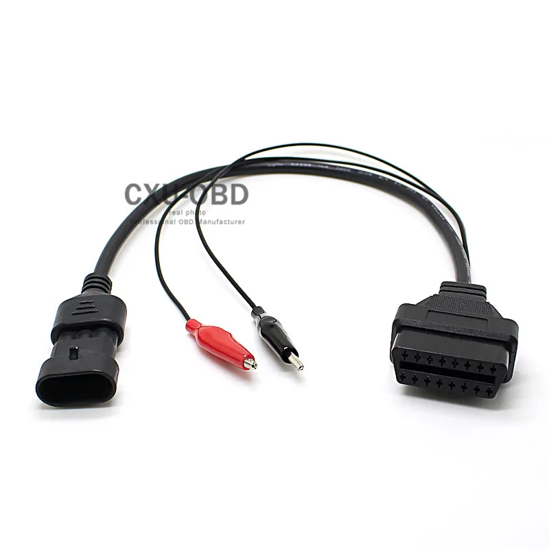 Кабель OBDII FIA T 3 PIN-F IAT 3 PIN OBD to ODB2 EOBD 16 PIN кабель