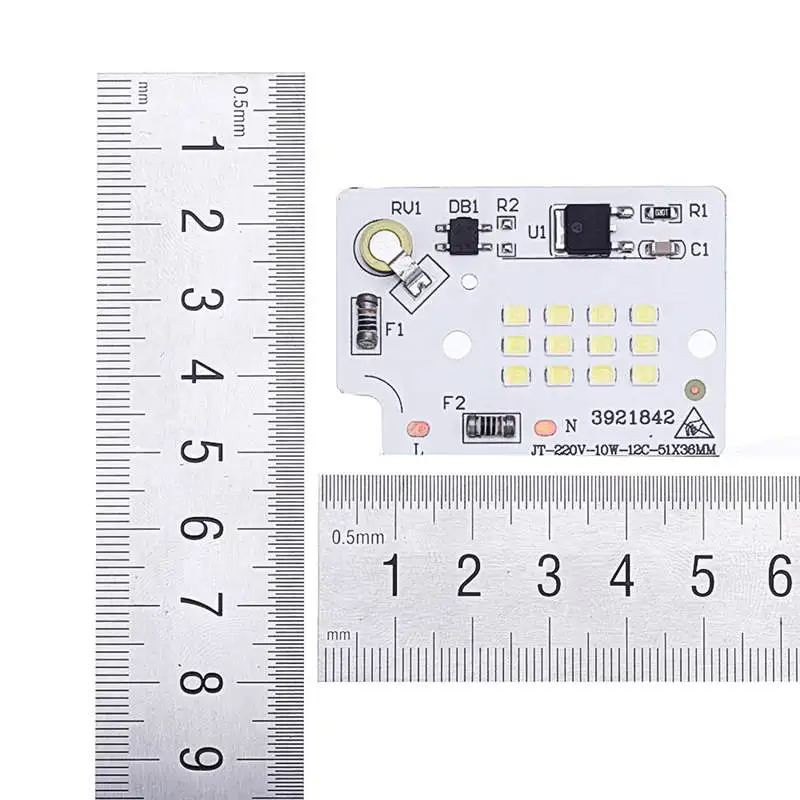 CLAITE 1 шт. 5 шт. 10 шт. 10 Вт светодиодный SMD2835 чип лампы Интегрированный Смарт IC драйвер бесплатно для прожектор светильник AC220V Дисплей сцены