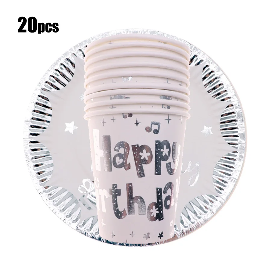 

20pcs/lot of Christmas music party aluminum foil paper tray happy birthday mode baby shower party supplies disposable supplier