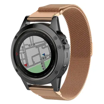 

Metal Watch band Stainless Steel Bracelet Strap For Garmin Fenix 5X/5X Plus/Fenix 3/3 HR/D2/Descent Mk1 GPS Smart Watch Accessry