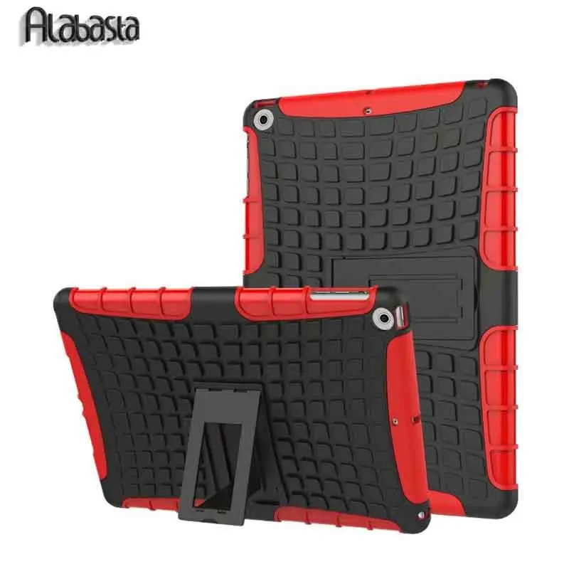 

Case for iPad 9.7 inch 2017,Alabasta Heavy Duty 3 in 1 Armor Hybrid Antiskid Tread Shockproof Case For New iPad 2017 Model A1822