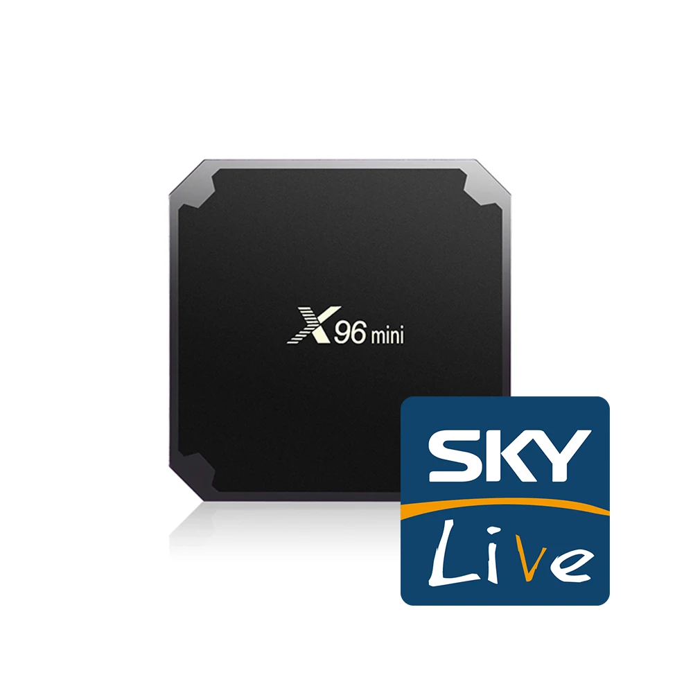 X96 Мини ТВ-приставка с подпиской skylive 1 месяц Amlogic Android 7,1500+ Великобритания Франция, Кипр, Греция, арабский Италия, Испания, приставка