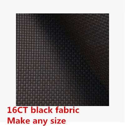Make Any Size Black 16CT Great Choice Embroidery Aida Cloth Fabric Cross Stitch Canvas 150X50cm | Дом и сад
