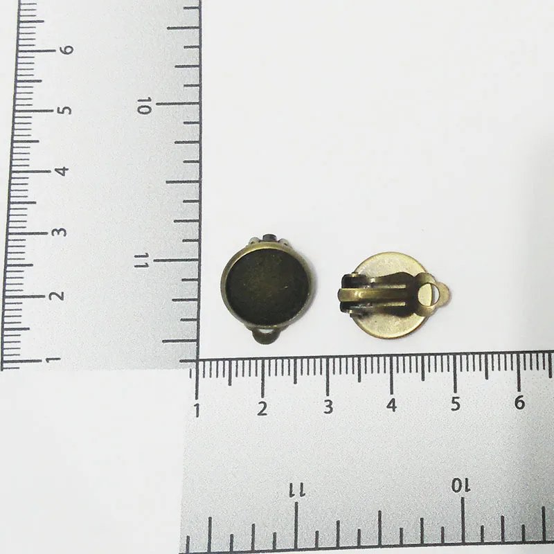 Рамка базовой настройки серьги камея заготовки под кабошон лоток без пирсинга не