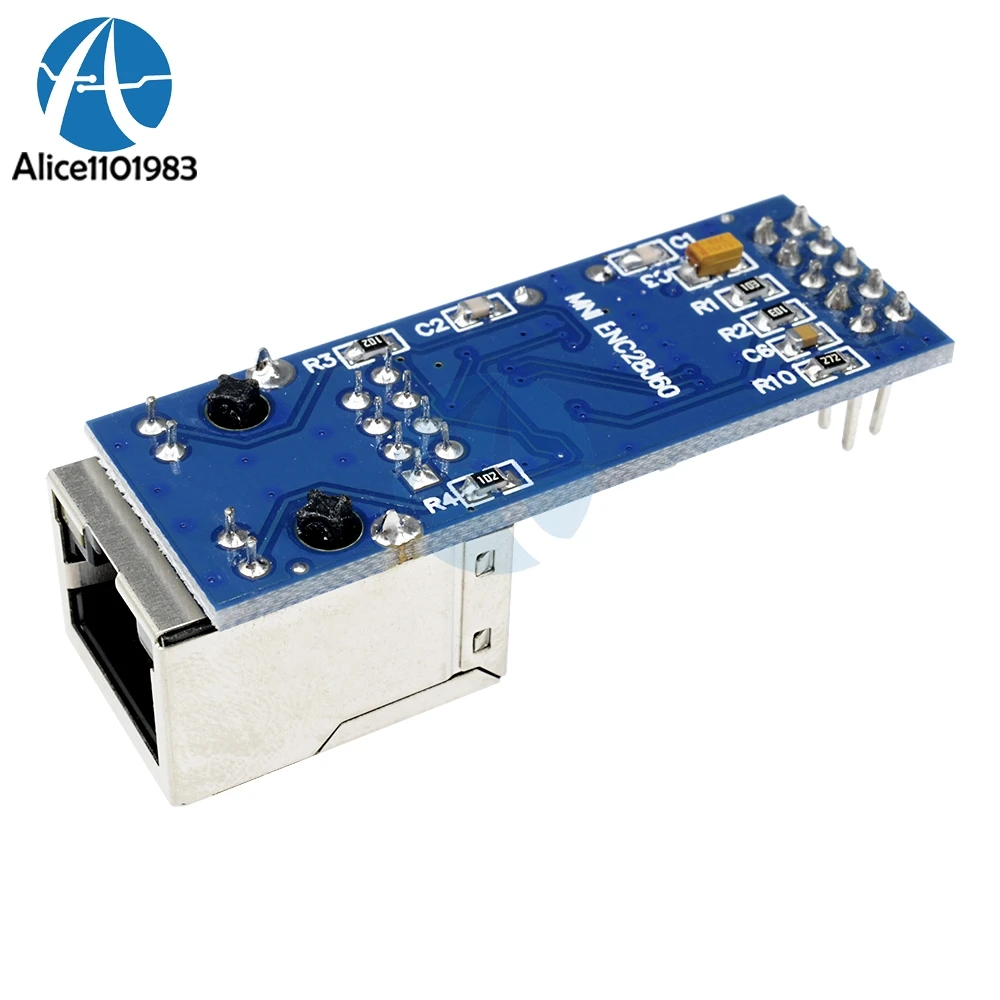 Мини Сетевой модуль ENC28J60 Ethernet LAN кристальная плата для Arduino 51 AVR SPI интерфейс PIC STM32