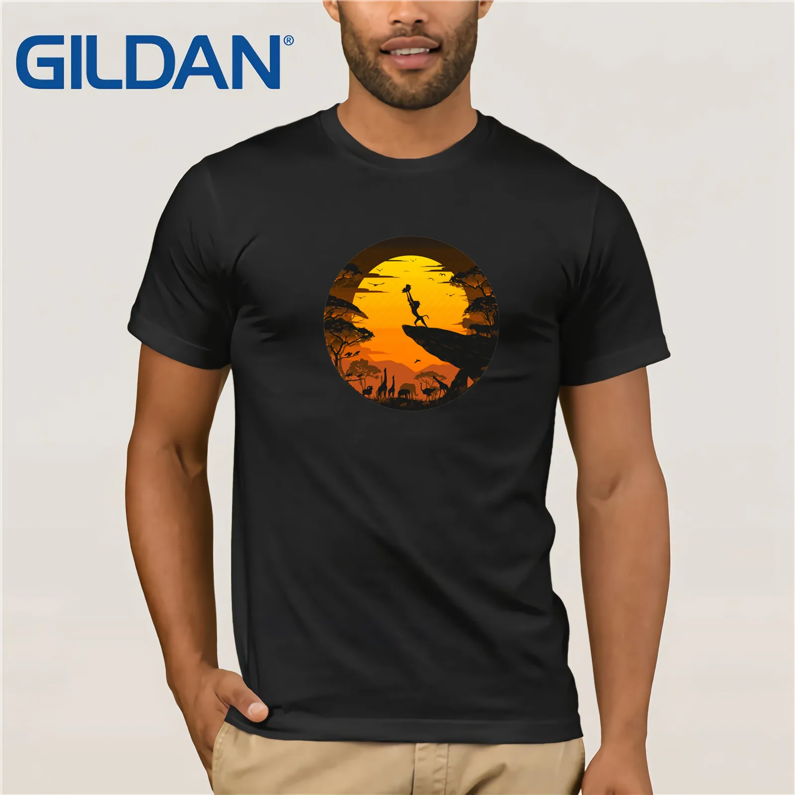 

The Circle Of Life Lion King T-Shirt 2019 Summer Men's Short Sleeve T-Shirt