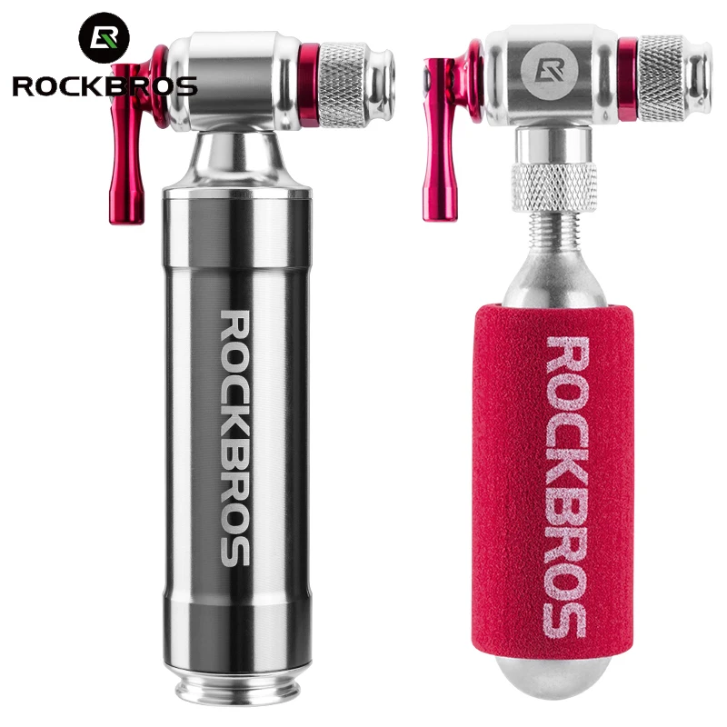 ROCKBROS мини насос для велосипеда портативный сплав СО2 надувной изолированный