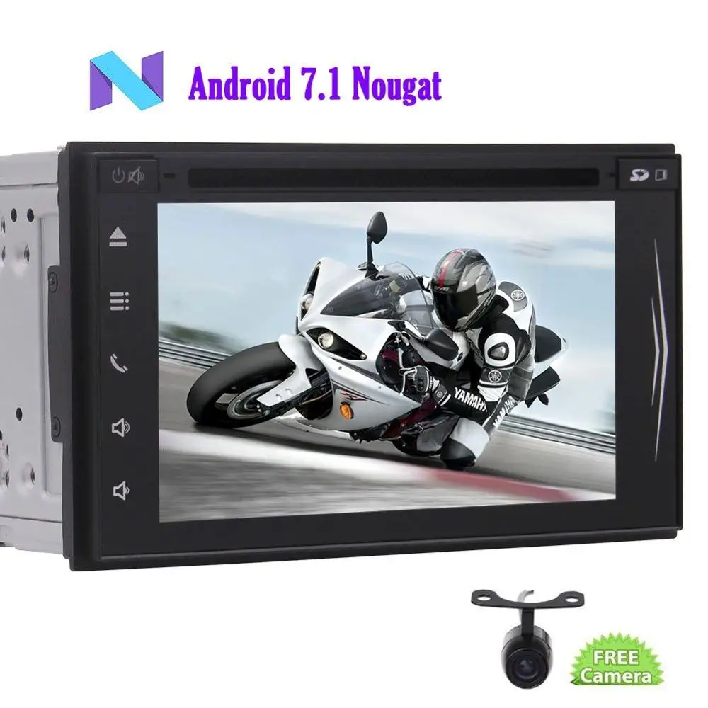 Eincar GPS навигации стерео android7.1 нуга Двойной Дин Bluetooth 6.2 ''dvd плеер автомобиля 1080 P