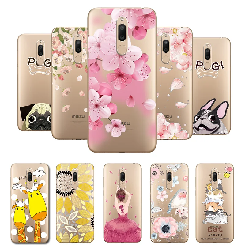 

3D Relief Lace Flowers Case Cover For Meizu M6T M 6T Soft Silicone Dancer Cute Cat Fundas For MeizuM6T M811H 5.7" Coque Capa