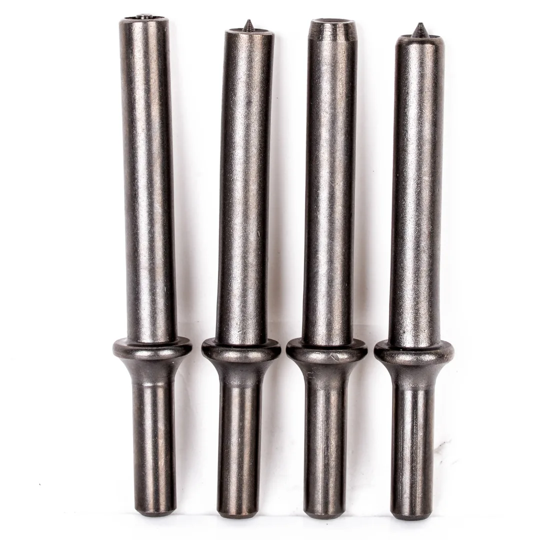 OSSIEAO 3pcs New Air Rivet Hammer Set + 1pc Coupped Bit For Pneumatic Bits 4-5/8" Long