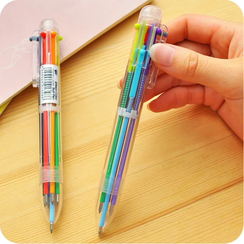 2pcs Lot 6 In 1 Colors Refill Ballpoint Pen Creative Coloring Wallpapers Download Free Images Wallpaper [coloring436.blogspot.com]