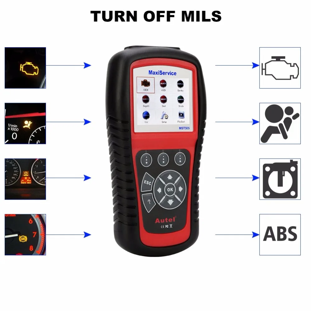 Новейший сканер Autel OBDII для диагностики автомобилей VW/Audi/Seat/Skoda|Считыватели кодов