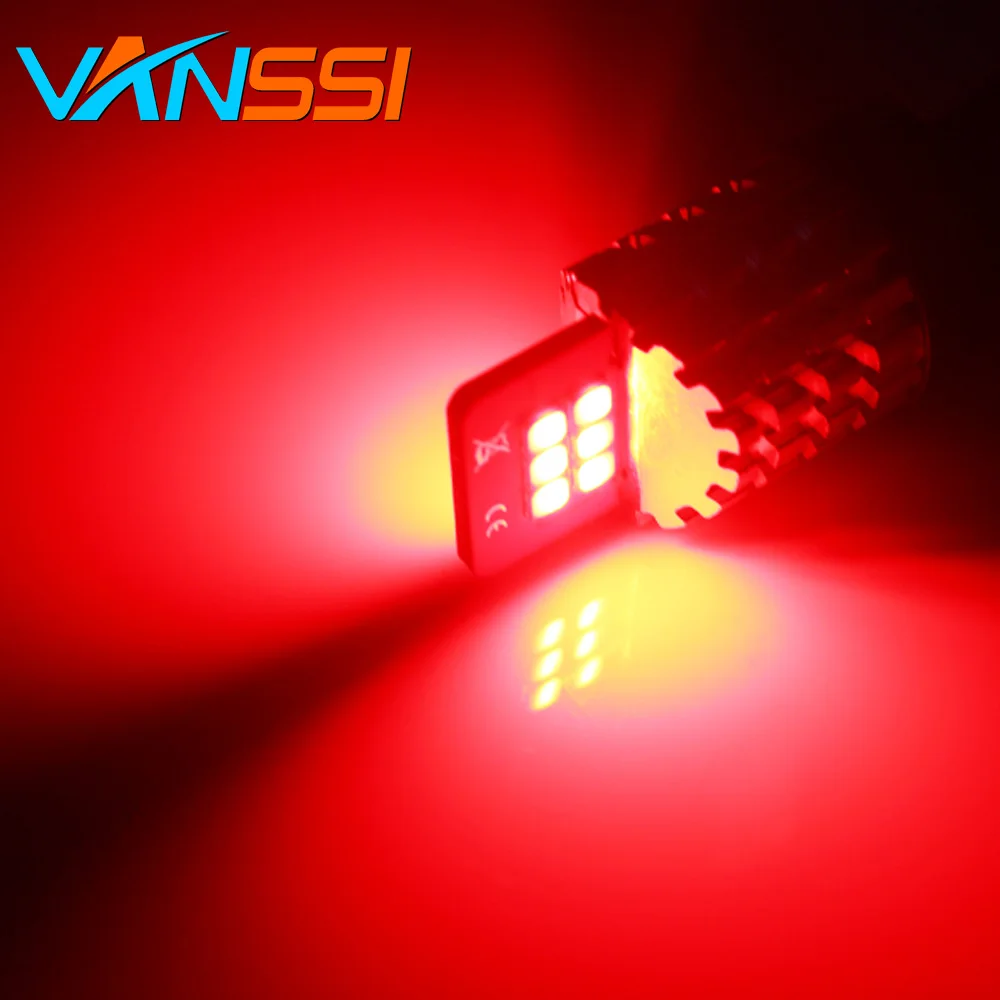 Светодиодный фонарь BAY15D P21/5 Вт 2x1157 12 SMD для автомобильных задних огней красный