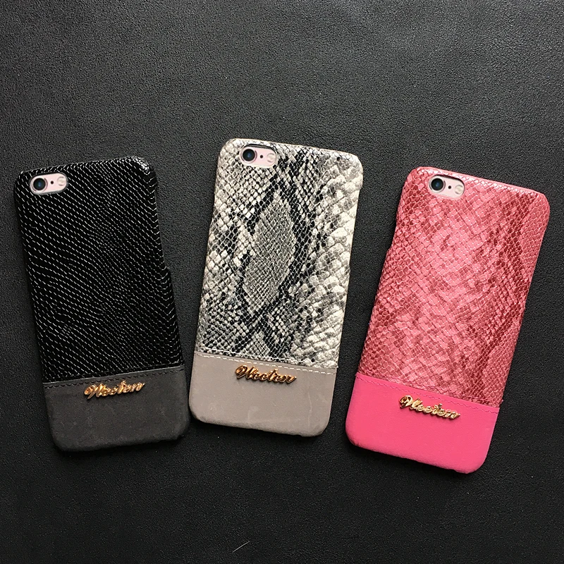 Retro Snake Case For iPhone 11 Pro XS MAX XR Case For iPhone X 7 8 6 6S Plus Cover Crocodile Texture Fundas Hard PC Phone Case iphone 8 wallet case