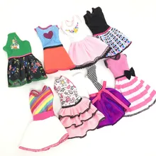 Новая модная одежда ручной работы для кукольных игр, костюм для переодевания, детские игрушки, подарок, случайная отправка