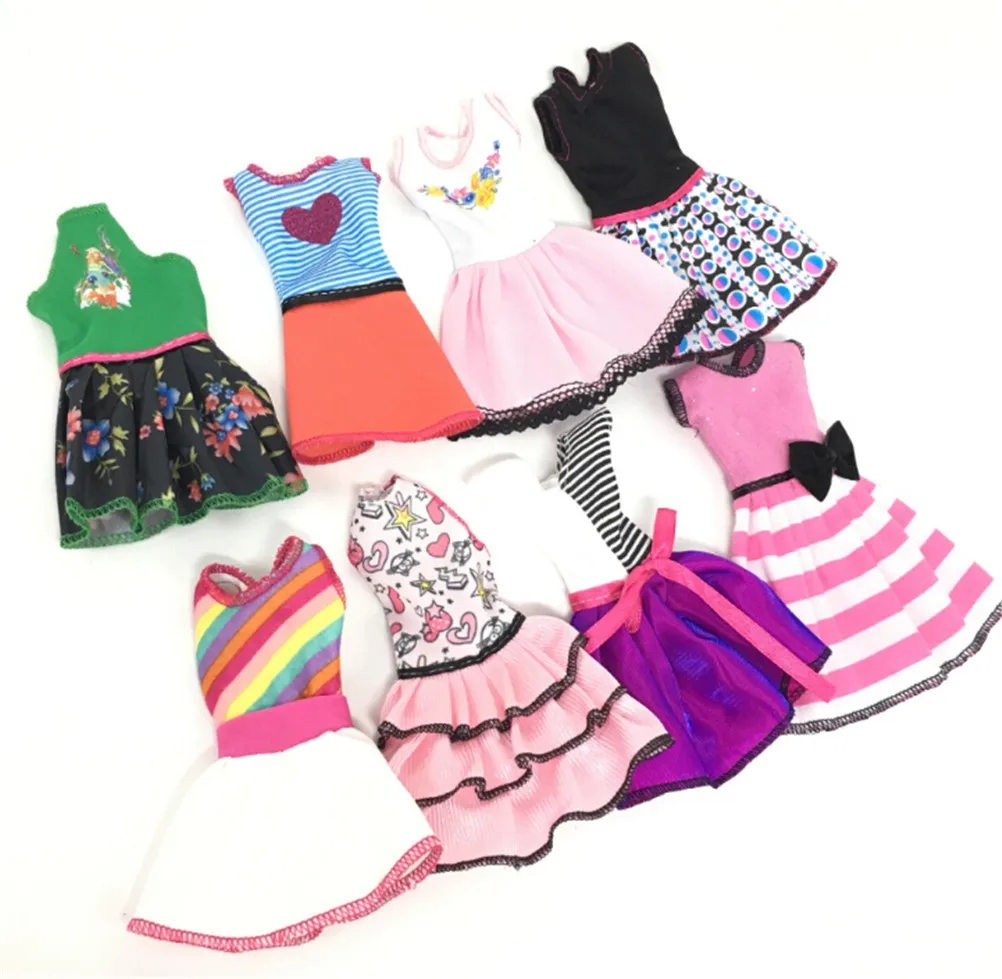 2018 New Handmade Fashion Clothes For Barbie Doll Play House Dressing Up Costume Kids Toys Gift