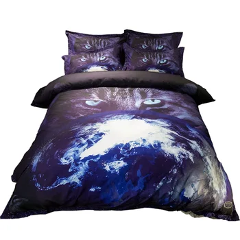 

3d Animal Print Bedding Sets Twin Queen King Size Duvet Cover Pillow CaseFlat Bed Sheets or Fitted Sheet