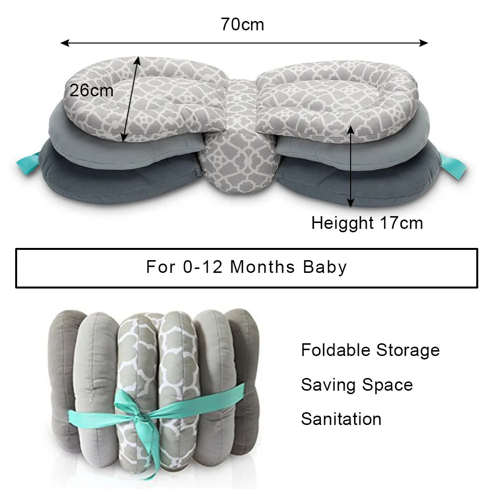 Подушка для грудного вскармливания для новорожденных, подушка для кормления младенцев, регулируемая высота, подушка для грудного вскармливания