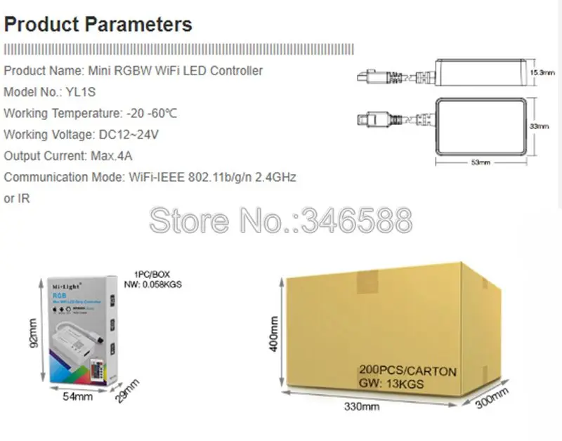 YL1S Specs.