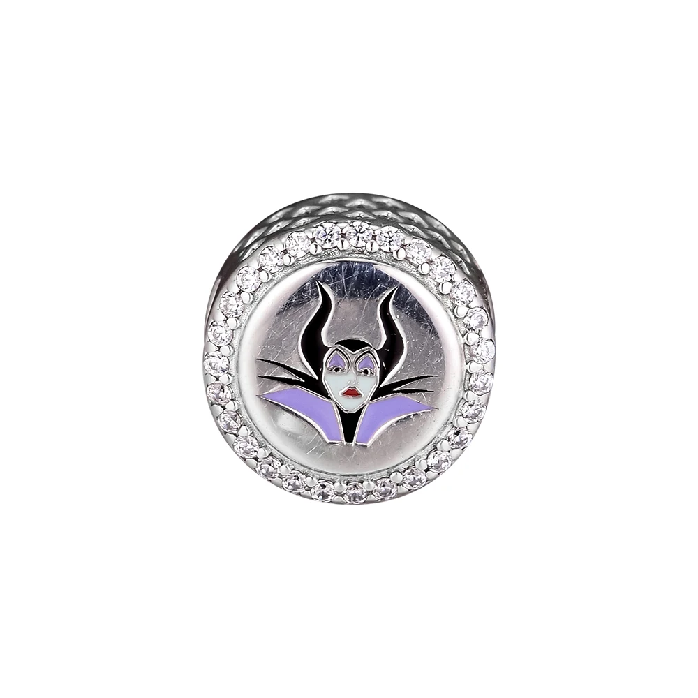 

CKK Beads Maleficent and Mistress of all evil Charms 925 Sterling Silver Fits Charm Bracelets Bead for Jewelry Making kralen