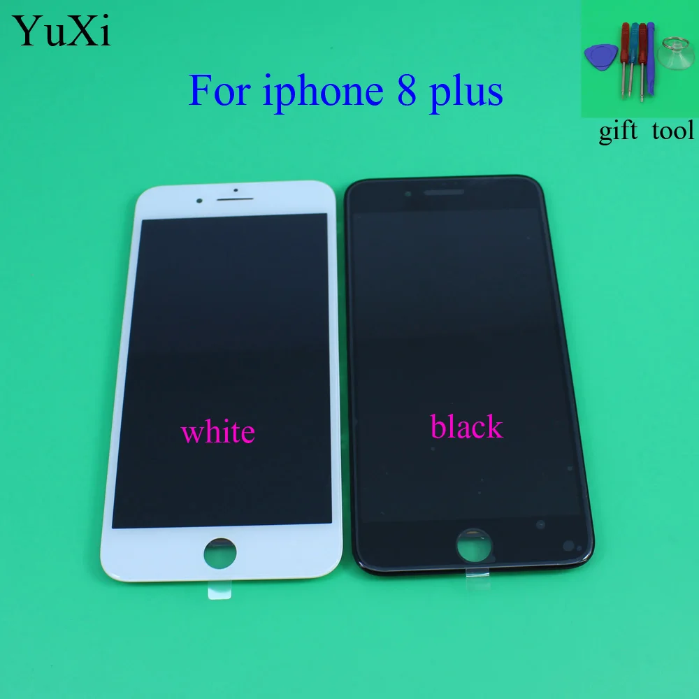

YuXi 5pcs Grade AAA No Dead Pixel high screen for iPhone 8 8 PLUS LCD Display Touch Screen Digitizer Assembly function