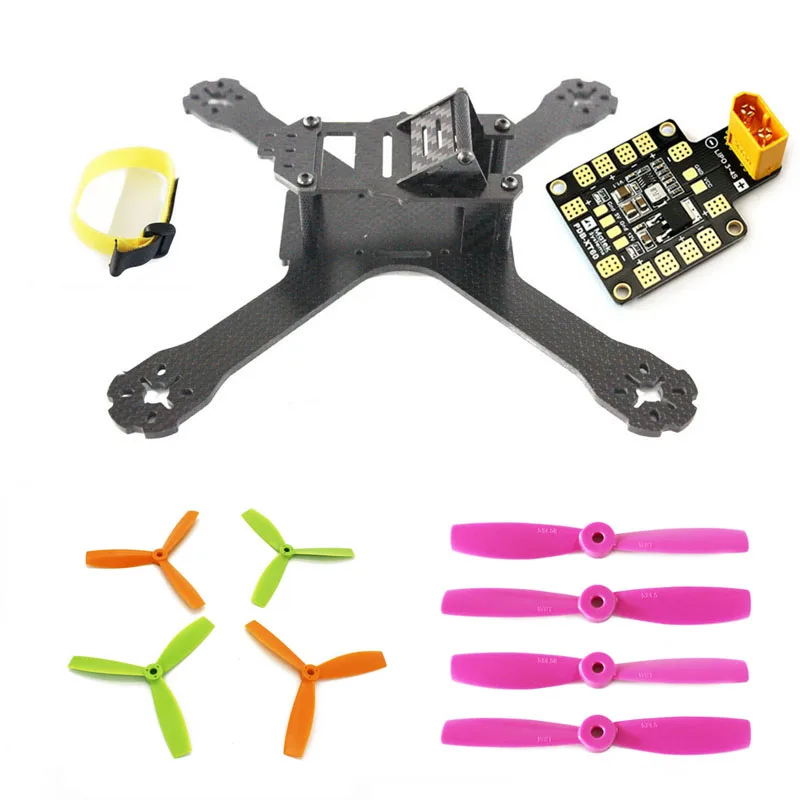 

2016 Newest DIY Mini Drone FPV QAV-X 214mm 214 Cross Racing Quadcopter for QAV 210 Pure Carbon Fiber