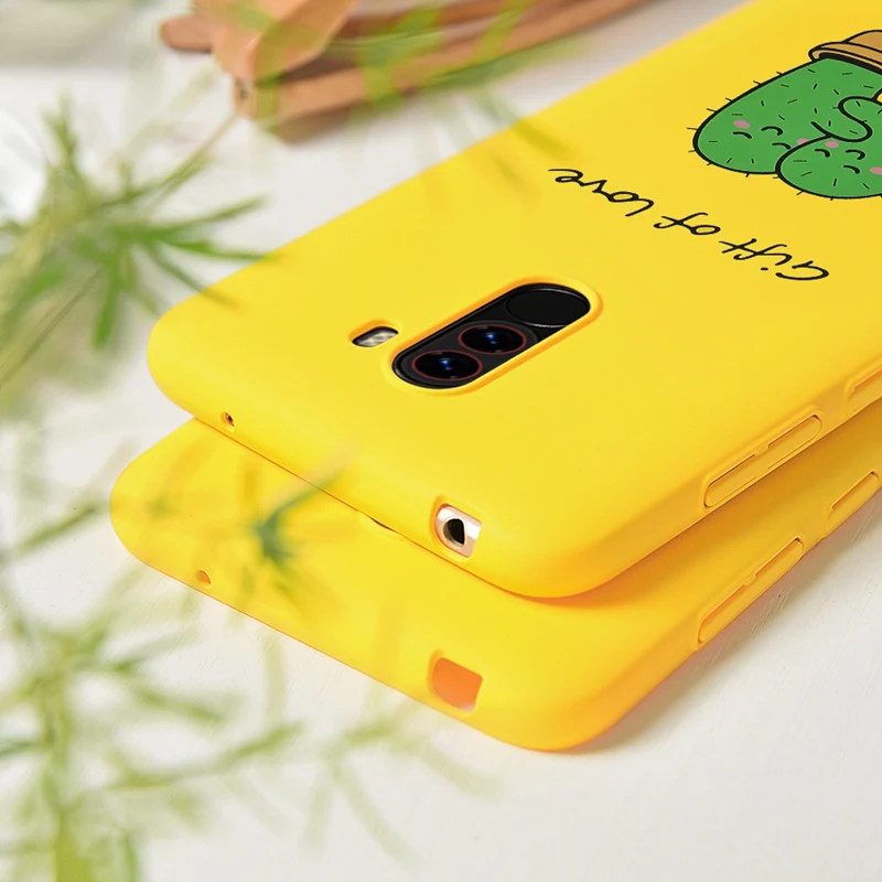 Hisomone Cute Animal Yellow Case For Xiaomi Pocophone F1 Mi A1 5X Hard Phone Case For Xiaomi Redmi 5 Plus 4X Note 5 Back Cover