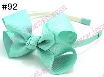 

free shipping 50pcs 4.5'' hair bows headbands headbands for girls innfant boutique bow headbands
