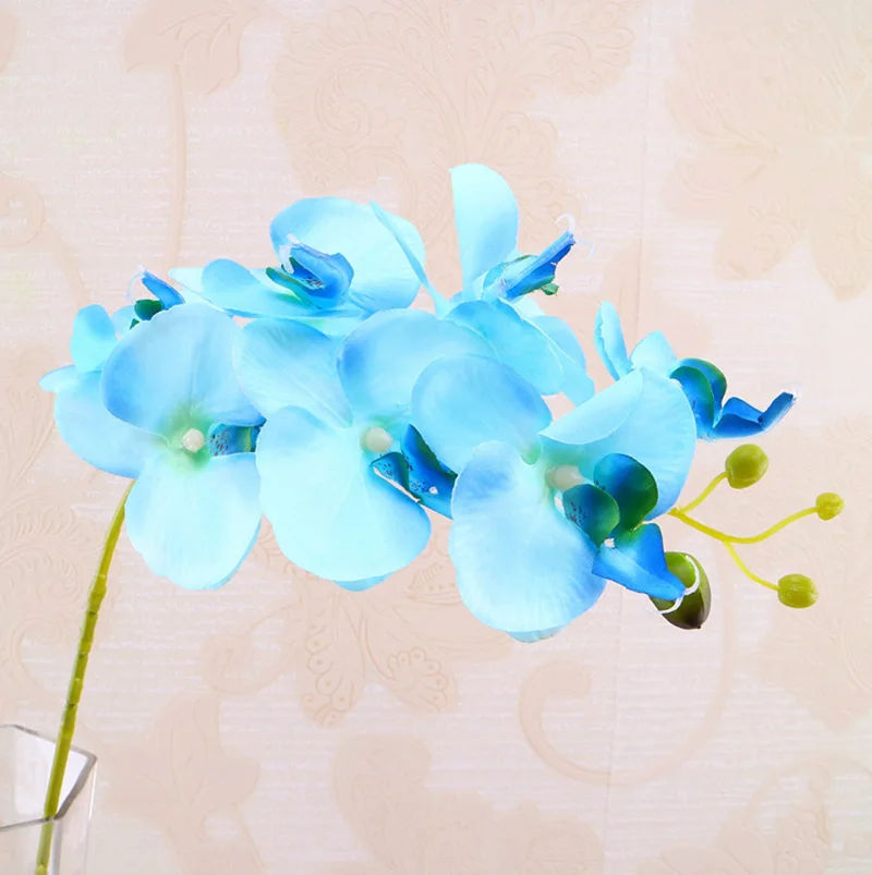 Flone Artificial Orchid Silk Fake Flowers Branch 78cm Butterfly Orchid Wedding Arch Flowers Home Balcony Decoration Orchidea (14)
