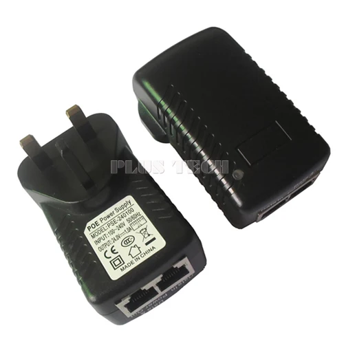

100pcs/lot 48V 0.25A 12W Passive Power Over Ethernet compatible for 10/100M UK&AU plug POE injector adapter power supply