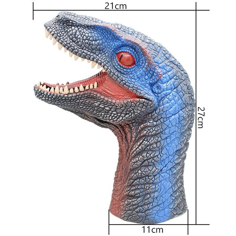 Велоцираптор Динозавр ручная кукла для рассказов нетоксичный резиновый реалистичный динозавр игрушка для коллекции Мир Юрского периода модель динозавра