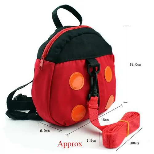 Безопасная Милая мультяшная Красная божья коровка и серая летучая мышь детская