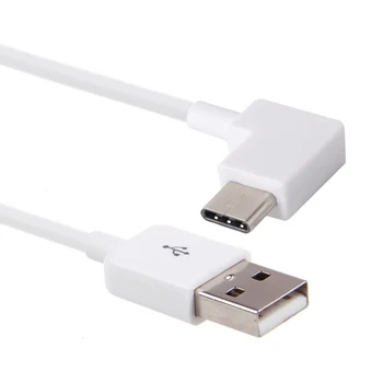 

CY 20cm White Right Angled Type-C USB-C to USB 2.0 Cable 90 Degree Connector for Tablet & Phone