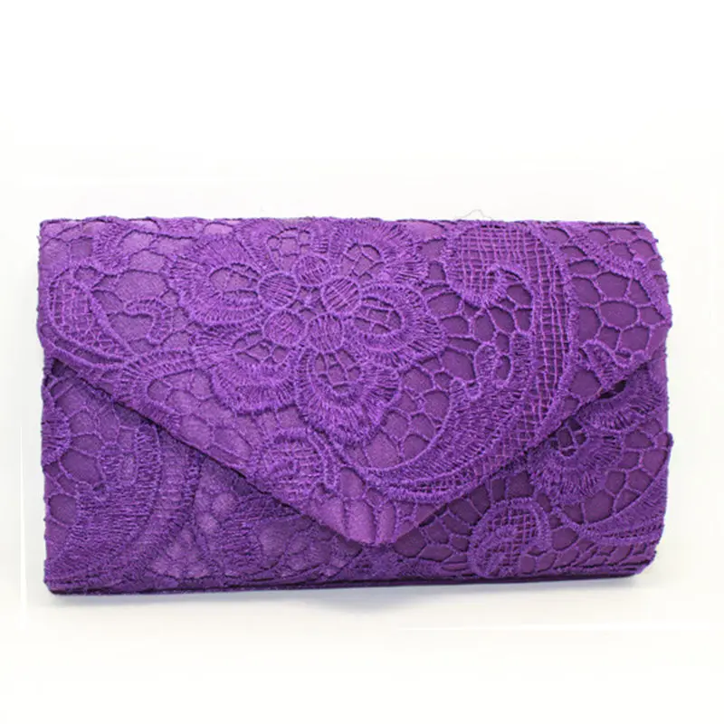 2017 Vintage Satin Lace Envelope Clutch Evening font b Bag b font Bridal Dress Clutch Purse