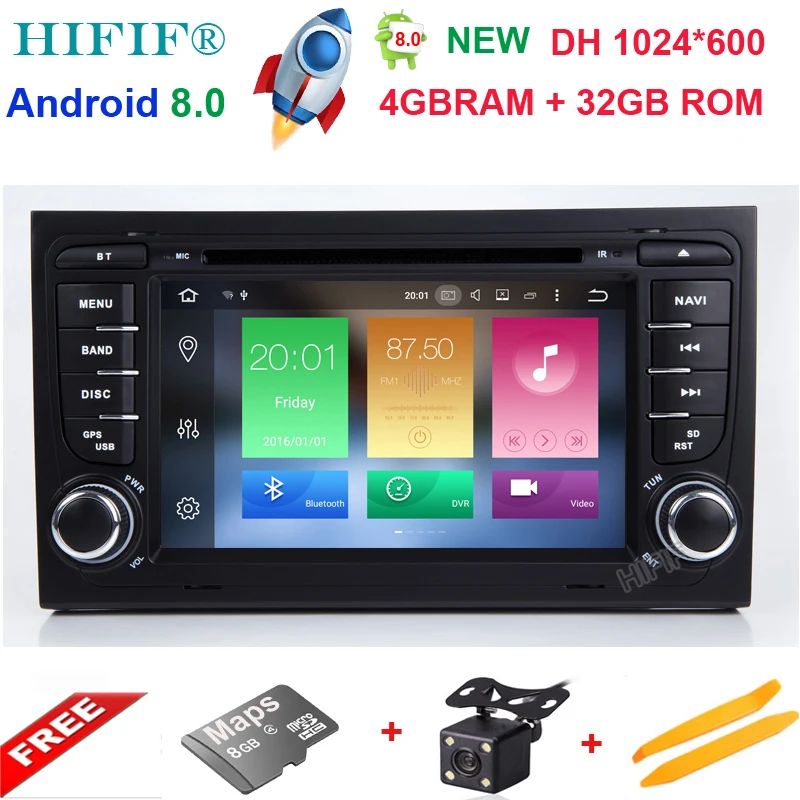 Clearance HIFIF Android 8.0 Two Din 7 Inch CarDVD Player For Audi/A4/S4 2002-2008 Octa Cores 4G RAM 32G ROM 4G WIFI Radio GPS Navigation 0 Clearance HIFIF Android 8.0 Two Din 7 Inch CarDVD Player For Audi/A4/S4 2002-2008 Octa Cores 4G RAM 32G ROM 4G WIFI Radio GPS Navigation 0